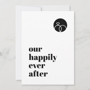 Minimalistische Our Happily Ever After Moderne Vet Save The Date