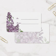 Minimalistische paarse bloem cadeau geschenk met n