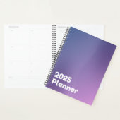 Minimalistische Paarse Gradiënt 2025 Planner (Display)