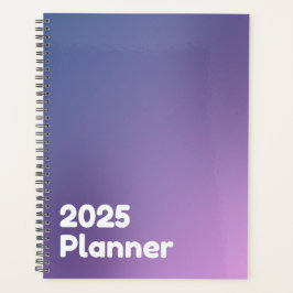 Minimalistische Paarse Gradiënt 2025 Planner