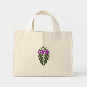 Minimalistische palmblad “Artistieke” kleine boods Mini Tote Bag