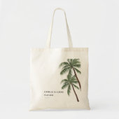 Minimalistische palmbomen tote bag (Voorkant)
