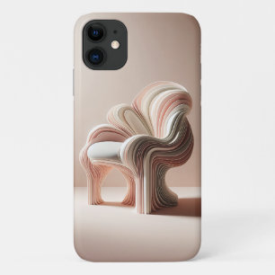 Minimalistische parametrische sculptuurstoel - Mod iPhone 11 Hoesje