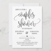 Minimalistische paren douche bruiloft eenvoudig mo kaart (Voorkant)