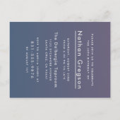 Minimalistische pasteelmolen Modern de grote vier- Uitnodiging Briefkaart (Achterkant)