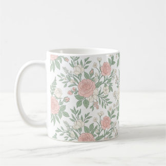 Minimalistische Pastel Bloemen Bloesem Koffiemok