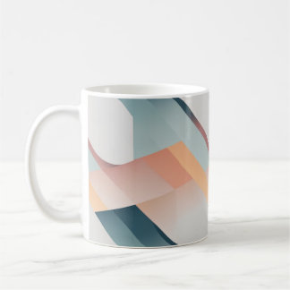 Minimalistische Pastel Geometric Art Pattern Mok