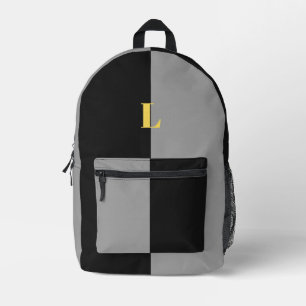 Minimalistische Pastel Zwarte Rugzak met Eigen Naa