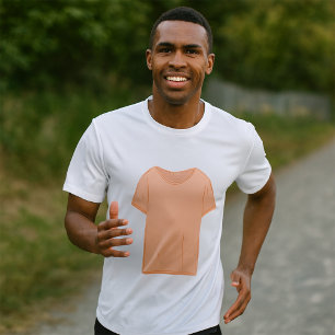 Minimalistische Peach T-shirt illustratie