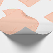 Minimalistische Peach T-shirt illustratie Cadeaupapier