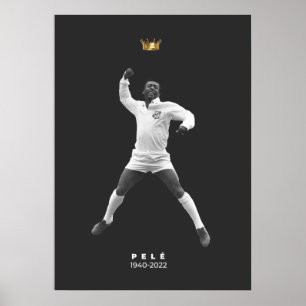 Minimalistische Pelé - 1940-2022  Poster