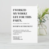 Minimalistische Pensioenpartij Modern Afscheidsfee Kaart (Staand voorkant)