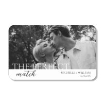 Minimalistische Perfect Match Foto Wedding Matchbo