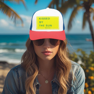 Minimalistische Persoonlijke Door de Zon Gekust Trucker Pet