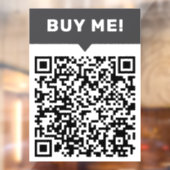 Minimalistische persoonlijke QR-code voor speciale Raamsticker (Vel 2)