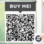 Minimalistische persoonlijke QR-code voor speciale Raamsticker (Huis)