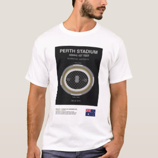 Minimalistische Perth Cricket Ground Lijn Print T- T-shirt