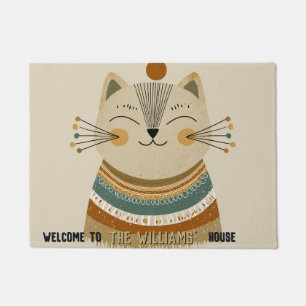Minimalistische Perzische Kat Moeder Huis Kat Inko Deurmat