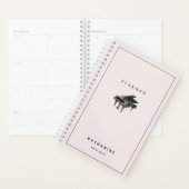 Minimalistische  Piano Blush Pink Planner (Display)