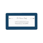 Minimalistische pijlen bruiloft | Adres Marseille  Etiket (Voorkant)