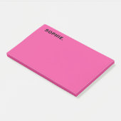 Minimalistische Pin Persoonlijke Post-it Nota met  Post-it® Notes (Schuin)