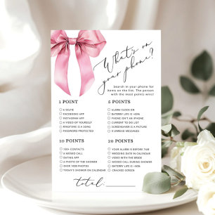 Minimalistische Pink Bow wat er op je telefoon spe