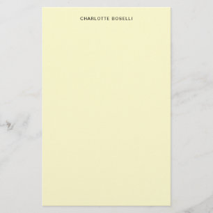 Minimalistische Plain Classical Professional Cream Briefpapier