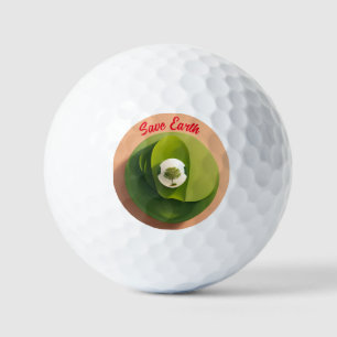 "Minimalistische planeet: bespaar het ontwerp van Golfballen