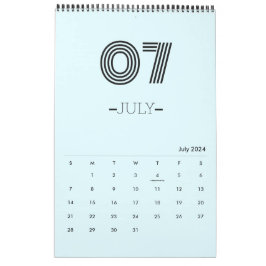 Minimalistische Planners Kalender