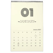 Minimalistische Planners Kalender (Jan 2027)