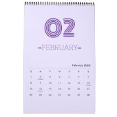 Minimalistische Planners Kalender (Feb 2026)