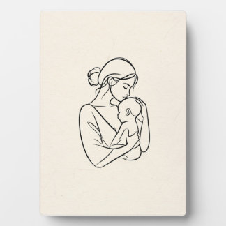 Minimalistische plaquette met standaard voor op ta fotoplaat