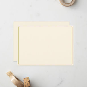 Minimalistische platte kaart met rand notitiekaartje