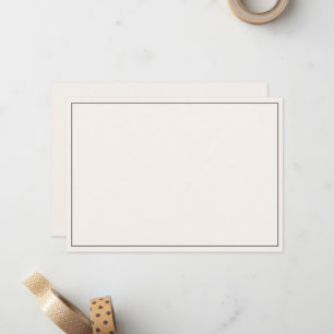 Minimalistische platte rand notitiekaartje