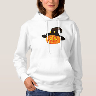 Minimalistische Pompoen Heksenhoed Hoodie