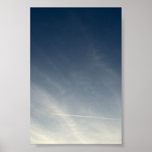 Minimalistische Poster met Blauwe Luchtfotografie