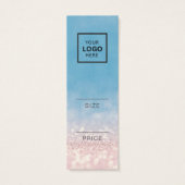 Minimalistische prijs Hang Label Kaart (Achterkant)