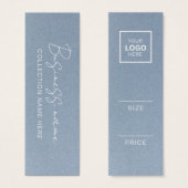 Minimalistische prijs Hang Label Kaart (Voorkant /achterkant)