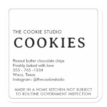 Minimalistische Product Label Cottage Law Sticker