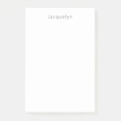 Minimalistische Professional Plain Elegant Moderne Post-it® Notes (Voorkant)