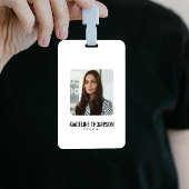 Minimalistische Professionele Back Logo Bedrijf ID Badge