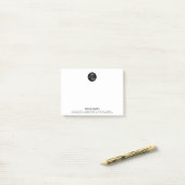 Minimalistische professionele bedrijf eigen Logo Post-it® Notes (Op bureau)