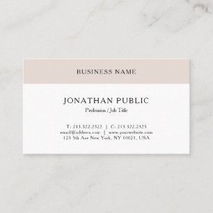 Minimalistische professionele elegante klassieke l visitekaartje
