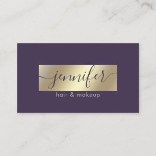 Minimalistische professionele gouden folie visitekaartje