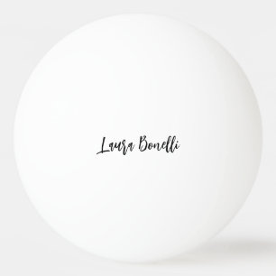 Minimalistische professionele handgeschreven gewon pingpongballen