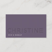 Minimalistische professionele letterpress Qr-code Visitekaartje (Voorkant)