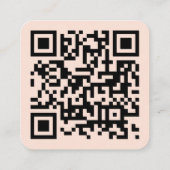 Minimalistische Professionele Logo QR Code Zachte Vierkante Visitekaartje (Achterkant)