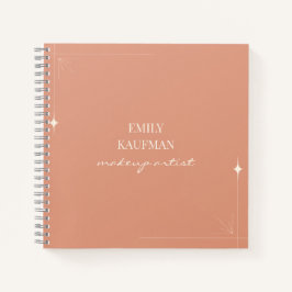 Minimalistische professionele make-up artiest busi notitieboek