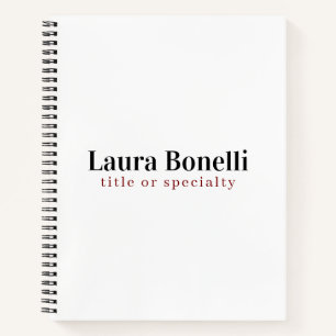 Minimalistische Professionele Moderne Eenvoudige N Notitieboek