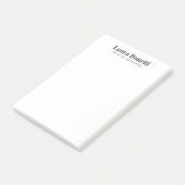 Minimalistische professionele moderne eenvoudige n post-it® notes (Schuin)